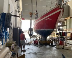 Taken down with the crane