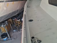 Day 168 - Stanchion bases and genoa rails are installed